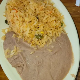 Traditional rice and beans although the beans were actually pretty darn good.