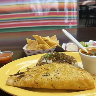 Carnitas Soft Taco and Birria Taco