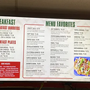 More menu.