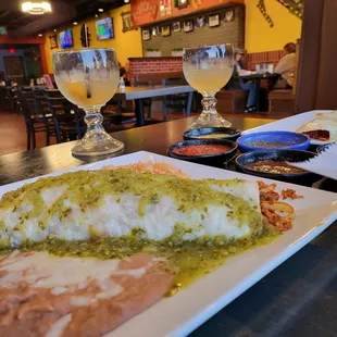 two plates of food