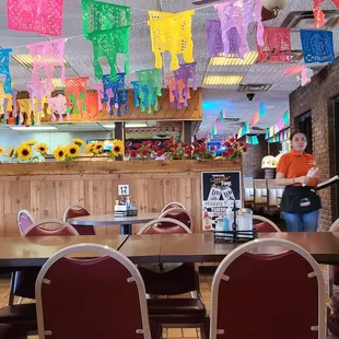 Decor and our excellent server