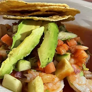 Shrimp Tostada