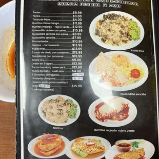 Tacos/Burritos/Quesadillas