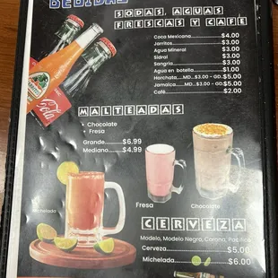 Drinks &amp; Shakes
