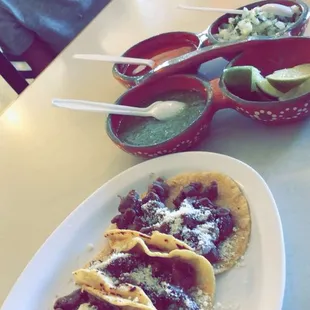 Carne asada tacos
