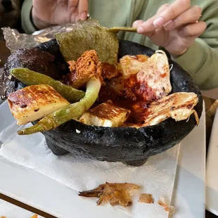 Molcajete de carnes