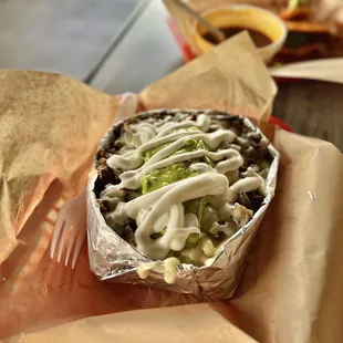 Papa Loca w/ Beef ($13.50)