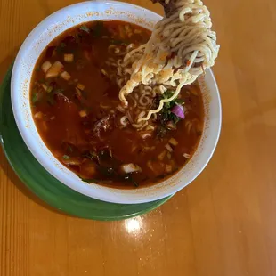 Birria ramen soup