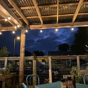 Cozy patio seating