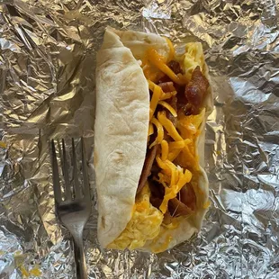 Bacon Egg & Cheese Taco
