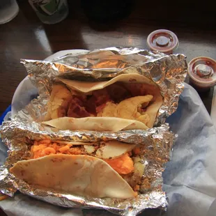 Smoked Bacon and Egg Taco