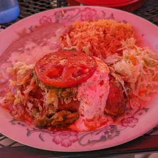 a plate of food on a table