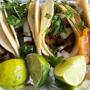 Asada, asada, pastor, chicarron and barbacoa