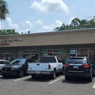 cars parked in a parking lot