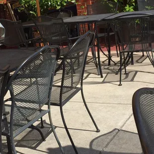 Patio in October. Still open.