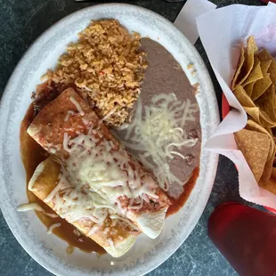 Choose two burrito &amp; Chimichanga