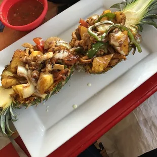 Pineapple Fajita with chicken
