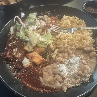 How much I ate.... Choked a few bites down....