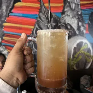 Agua Mineral preparado con guayaba