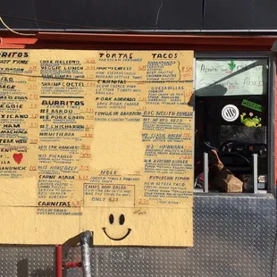 a menu for a mexican restaurant