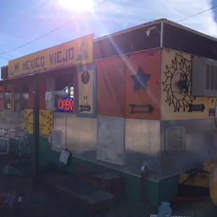 a colorful food truck