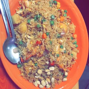 Pineapple shrimp fried rice