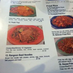 Menu page 6