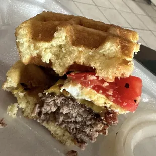 Waffle Burger