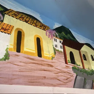 The mural near where I was sitting