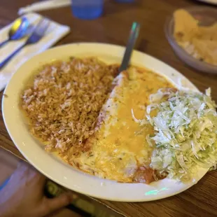 Cheese enchiladas