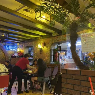 Inside dining area