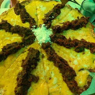 Cheese Tostada Carne Seca