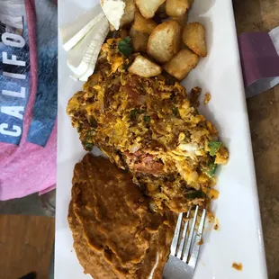 Chorizo and eggs a la mexicana