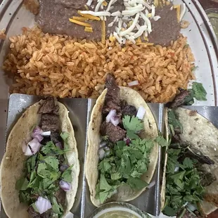 Steak Taco plate
