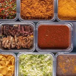Fajita bar for 10