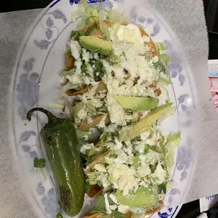Six mini potato tacos