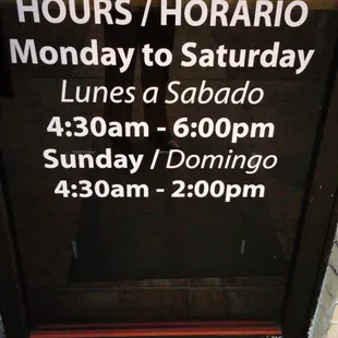 They close at 6pm.