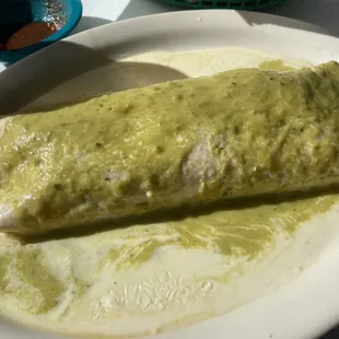 Large Spicy Green Burrito