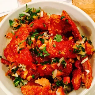 Yucca with chicharon