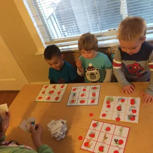 Bingo! Eye-hand coordination and manual dexterity development.