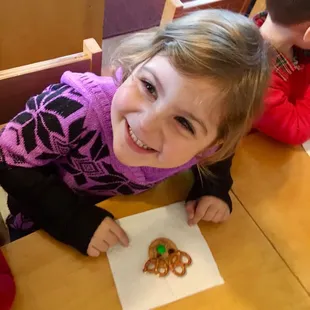 Making a Reindeer for snack!