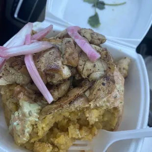 Chicken mofongo