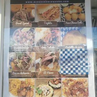 a menu for a mexican restaurant