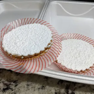 Alfajores ($2.99 each) - Homemade Peruvian-style cookies with dulce de leche.