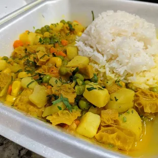 Cau Cau ($12.99) - Afro-Peruvian tripe stew, seasoned with aji amarillo and turmeric.