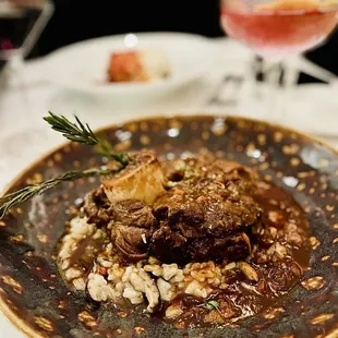 Osso Buco w/ mushroom risotto. 5/5 stars! A must try.