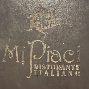 Menu cover