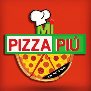 a pizza with a chef hat on top of it