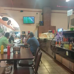 Inside restaurant