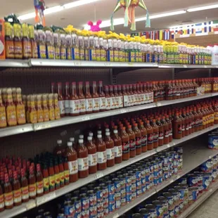 Huge selection of salsas.